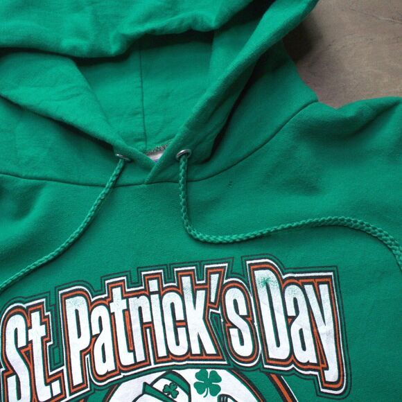 Vintage Hanes Ultimate Cotton St Patrick's Day Buffalo, NY Hoodie Size L - Picture 3 of 5